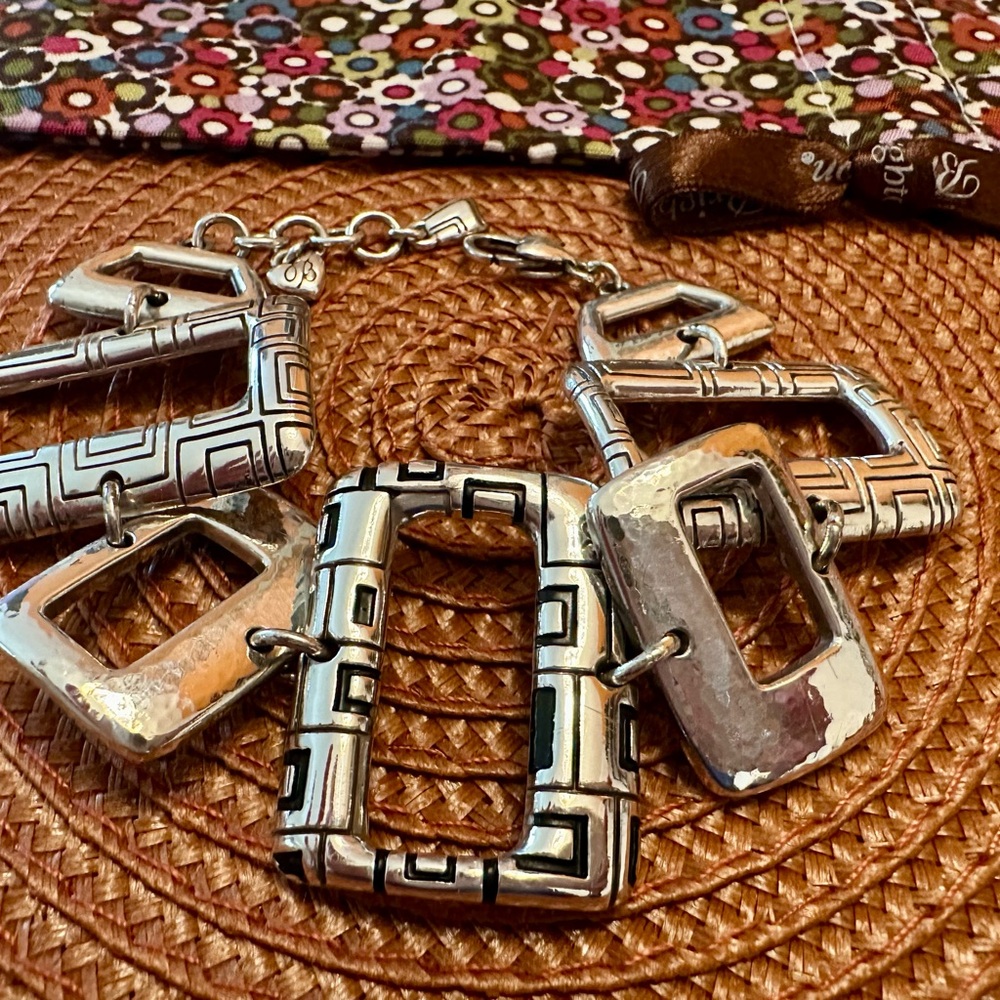 Brighton Geometric Silver Statement Bracelet - image 3